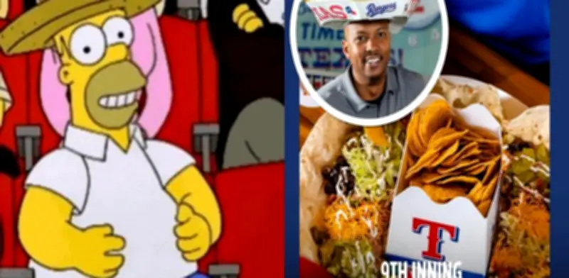 Los Simpson predicen el futuro: Rangers de Texas lanzan sombrero nacho inspirado en Homero