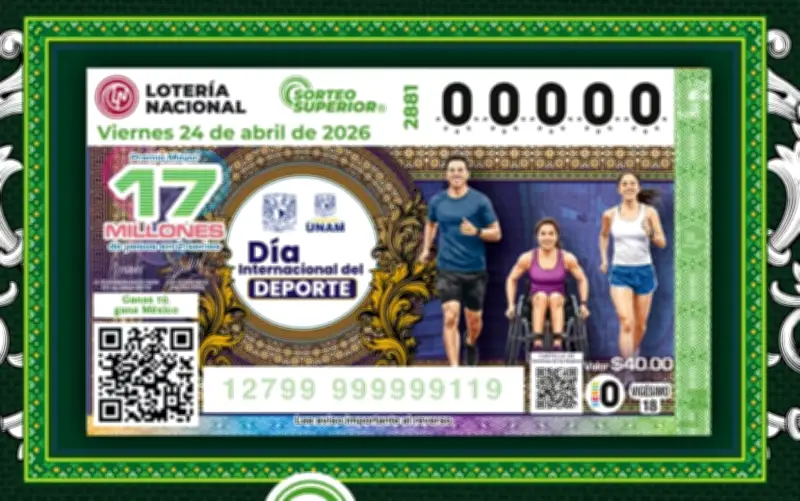 Lotería Nacional Sorteo Superior 2881: ganador de 17 mdp en Xalapa