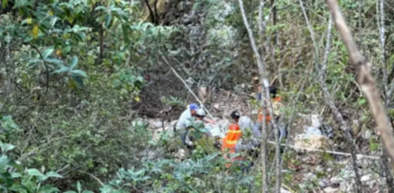 Madre e hijo fallecen en trágico accidente vehicular al caer en barranco en Hidalgo