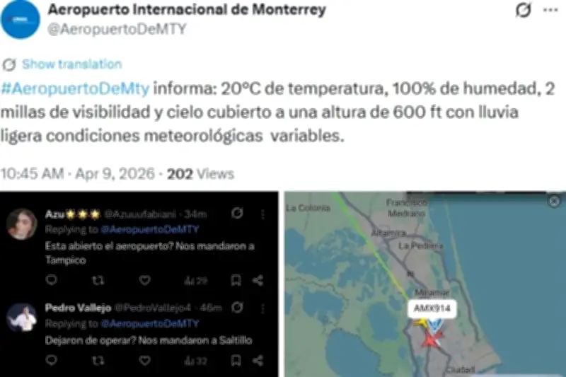 Mal tiempo desvía 6 vuelos en el norte del país; aerolíneas activan protocolos