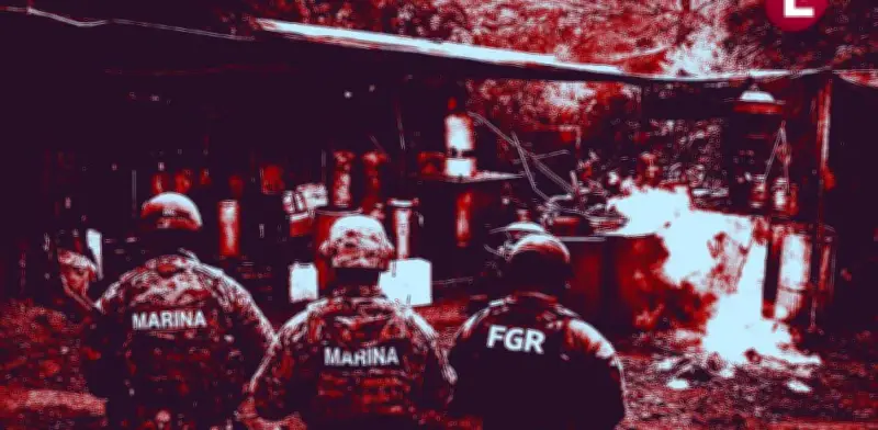 Marina y FGR desmantelan laboratorio de metanfetamina en Sinaloa; vinculan a 'Los Chapitos'