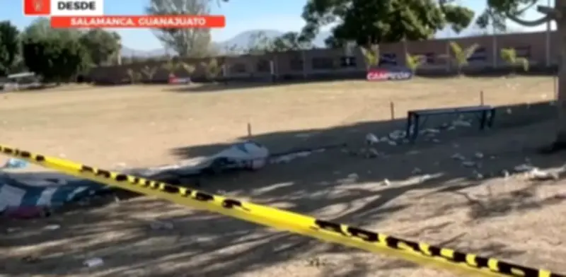Masacre en Salamanca: Ejecutan a 11 personas, incluido un joven del sonido, en campo de fútbol