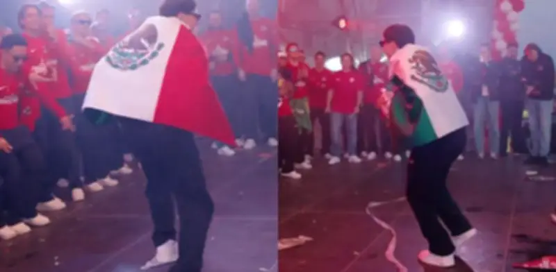 Mateo Chávez celebra título en Países Bajos con pasos de baile y bandera mexicana