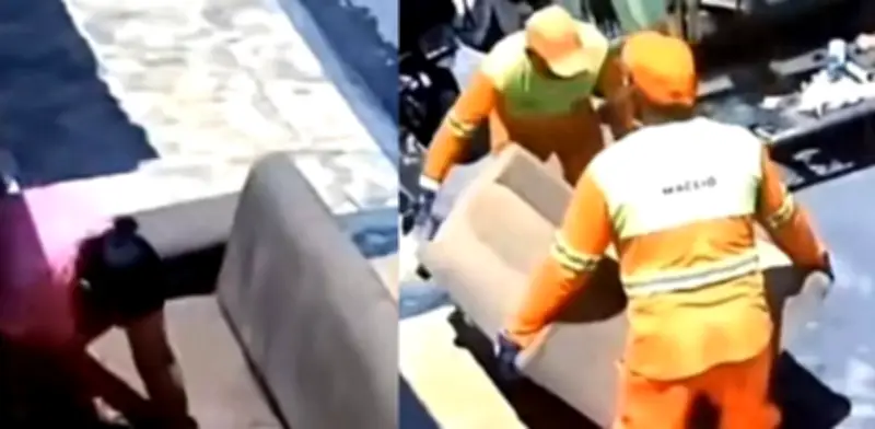 Mujer pierde sillón lavado al ser confundido con basura por camión recolector