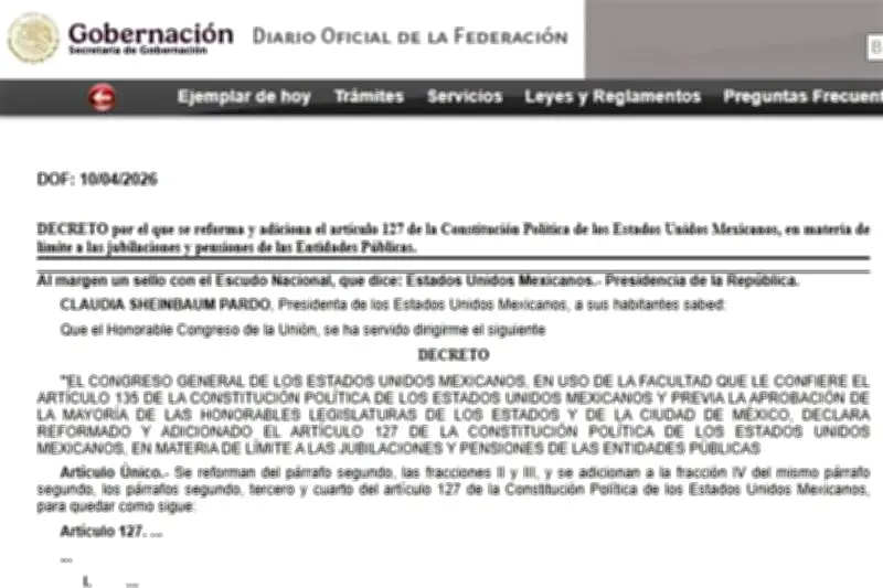 México promulga la eliminación de pensiones doradas para funcionarios públicos