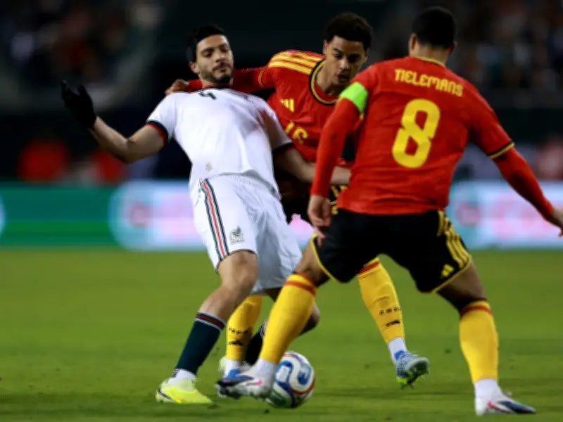 México y Bélgica empatan en amistoso intenso con goles de Sánchez y Lukébakio