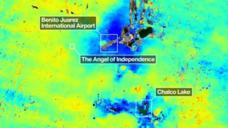 NASA alerta: CDMX se hunde más de 2 cm al mes, según satélite NISAR
