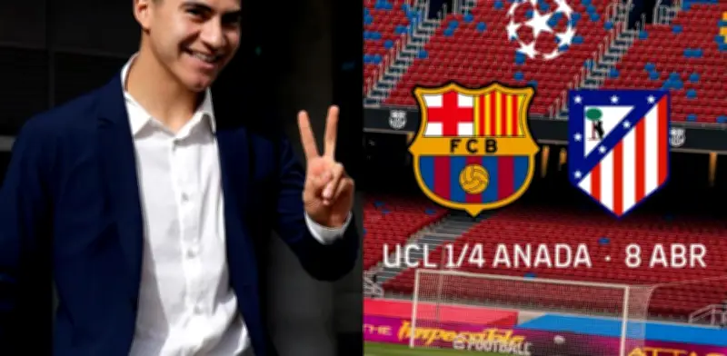 Obed Vargas podría debutar en Champions con Atlético ante Barcelona