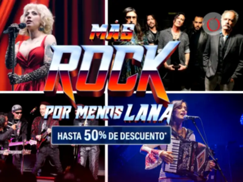 Ocesa lanza 'Más Rock por Menos Lana 2026' con descuentos en conciertos de rock latino
