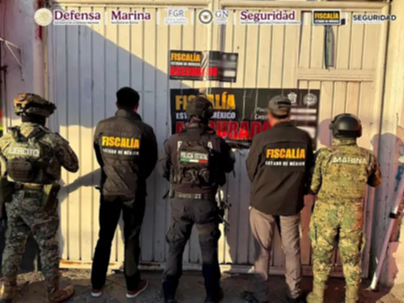 Operación Desconexión: 102 detenidos y 192 inmuebles asegurados en Edomex contra extorsión digital