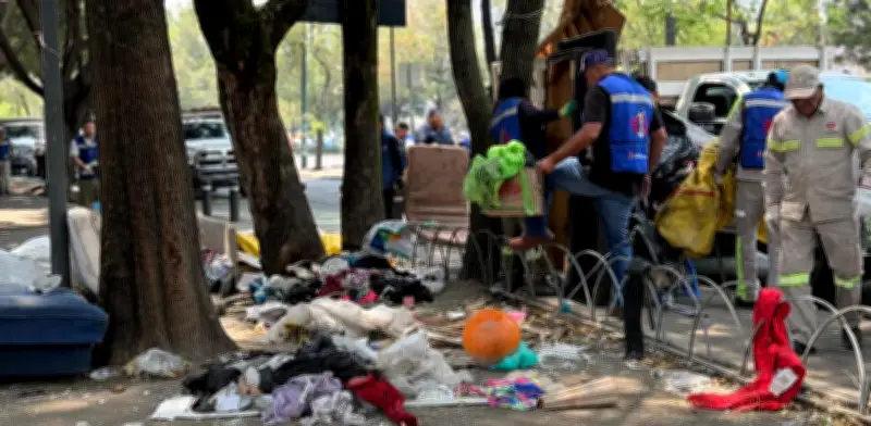 Operativo en Cuauhtémoc retira campamentos y 20 toneladas de residuos