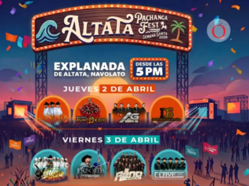 Pachanga Fest inicia con éxito en Altata, Sinaloa, atrayendo multitudes en Semana Santa