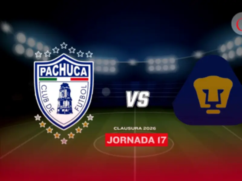 Pachuca vs Pumas EN VIVO: Jornada 17 Liga MX 2026
