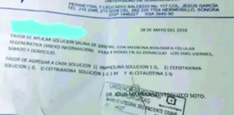 Paciente se aplicó sueros vitaminados sin saber su contenido; ahora hay alerta sanitaria