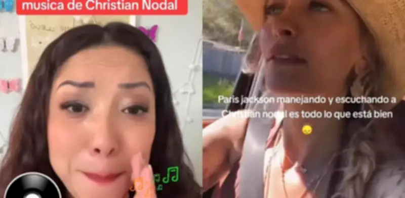 Paris Jackson sorprende al escuchar a Christian Nodal en video viral