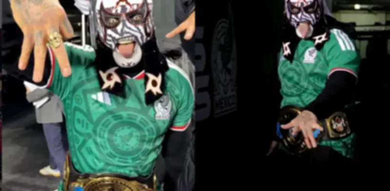 Penta Zero Miedo alienta a la Selección Mexicana con su grito 'Zero Miedo' en Chicago