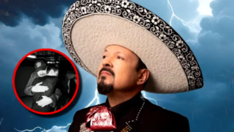 Pepe Aguilar y Peso Pluma desatan polémica por abrazo en concierto de Houston