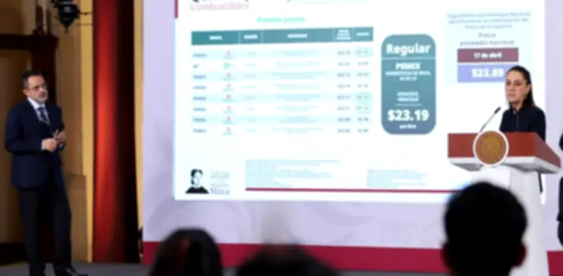 Profeco: 65.5% de gasolineras venden diésel a 28.50 pesos o menos; Sheinbaum advierte revisión del SAT