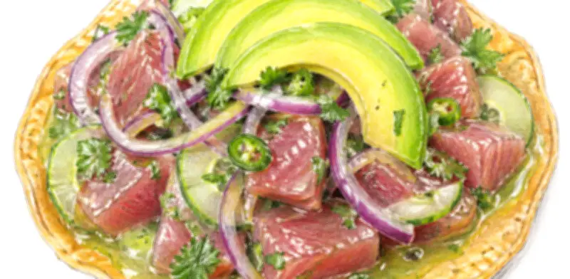 Receta de tostadas de atún fresco tipo aguachile