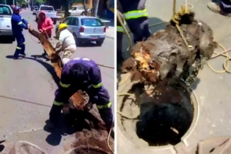 Rescatan corteza de árbol de drenaje en Xochimilco