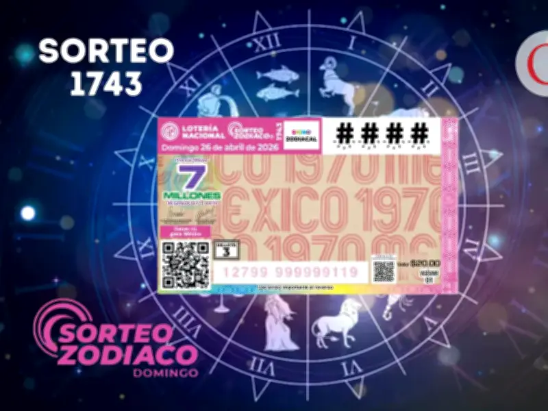 Resultados Sorteo Zodiaco 1743 Lotería Nacional 26 abril 2026