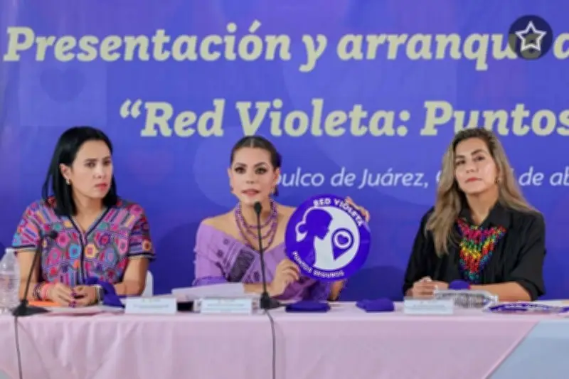 Salgado presenta la Estrategia Red Violeta para crear puntos seguros en Guerrero