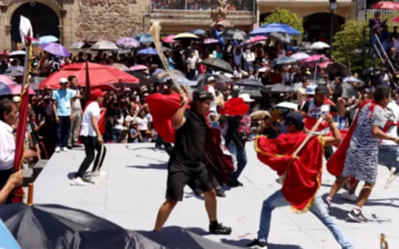 San Martín de las Flores cierra su Judea 232 con tradicional cuereada en Sábado de Gloria