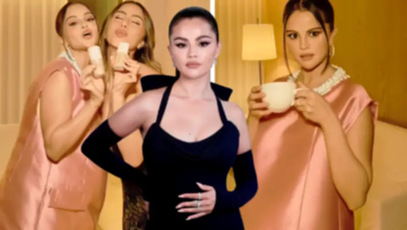 Selena Gómez desata rumores de embarazo por su look rosa de Prada en evento viral