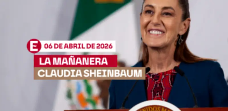 Sheinbaum Aborda Temas Clave en su Mañanera del 6 de Abril desde Palacio Nacional