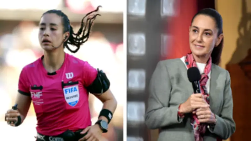 Sheinbaum celebra designación de Katia Itzel García como árbitra del Mundial 2026