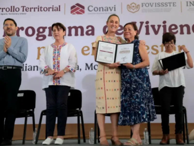 Sheinbaum entrega constancias y escrituras en Morelos como parte de programa Vivienda para el Bienestar
