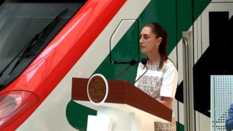Sheinbaum inaugura tren al AIFA en CDMX