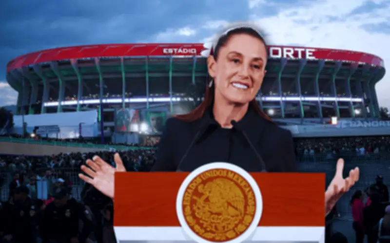 Sheinbaum se niega a usar 'Estadio Banorte' y mantiene el nombre 'Azteca' para el Mundial 2026