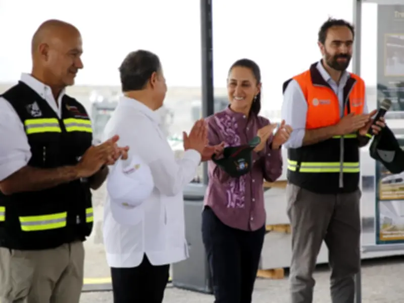 Sheinbaum supervisa Tren AIFA-Pachuca en Hidalgo con 30% de avance