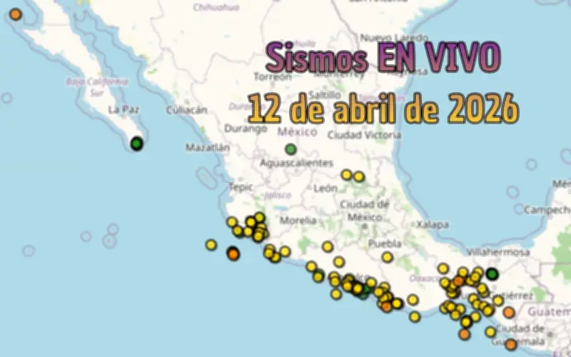 Sismos en México HOY: EN VIVO | Temblor en Jalisco y República | Domingo 12 de abril de 2026
