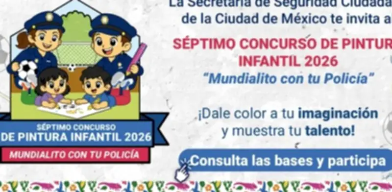 SSC convoca a séptimo concurso de pintura infantil 'Mundialito con tu Policía'
