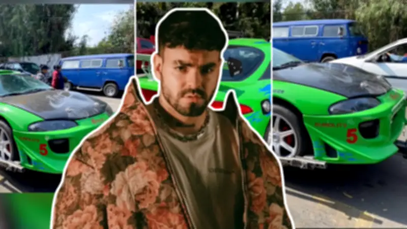 Streamer Adriano Zendejas vive drama: su auto se incendia tras sesión de drift en CDMX