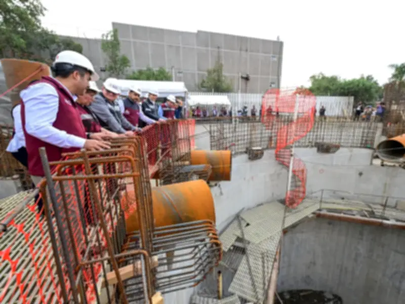 Supervisa Delfina Gómez construcción de Cárcamo de Bombeo en Edomex