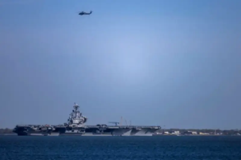 Tercer portaviones de EU llega a Medio Oriente