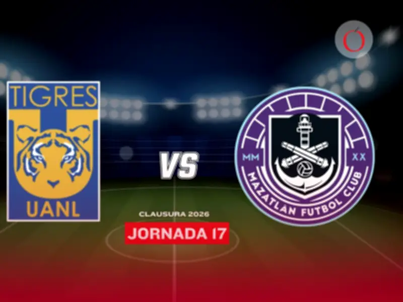 Tigres vs Mazatlán EN VIVO: horario, canal y lo que se juega en la Jornada 17 del Clausura 2026