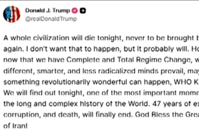 Trump advierte sobre el fin de una civilización si no gana las elecciones