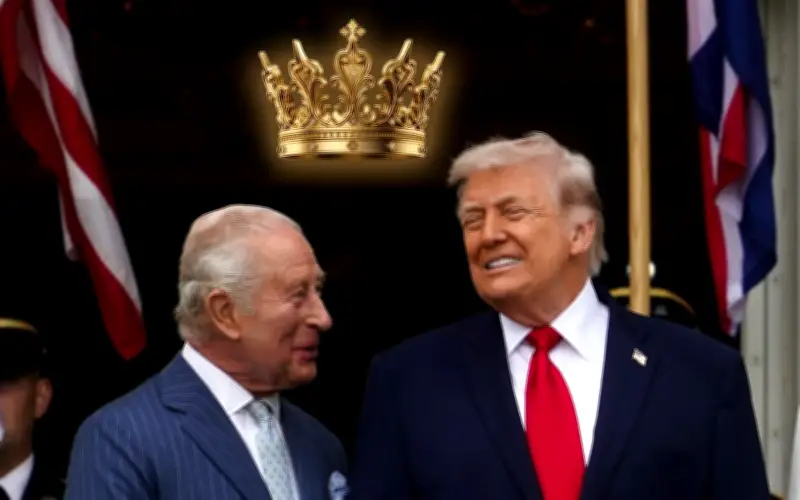 Trump celebra posible parentesco con el rey Carlos III y bromea con vivir en Buckingham