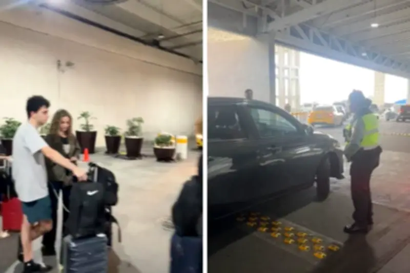 Usuarios del AICM enfrentan filas de hasta 2 horas para tomar taxi