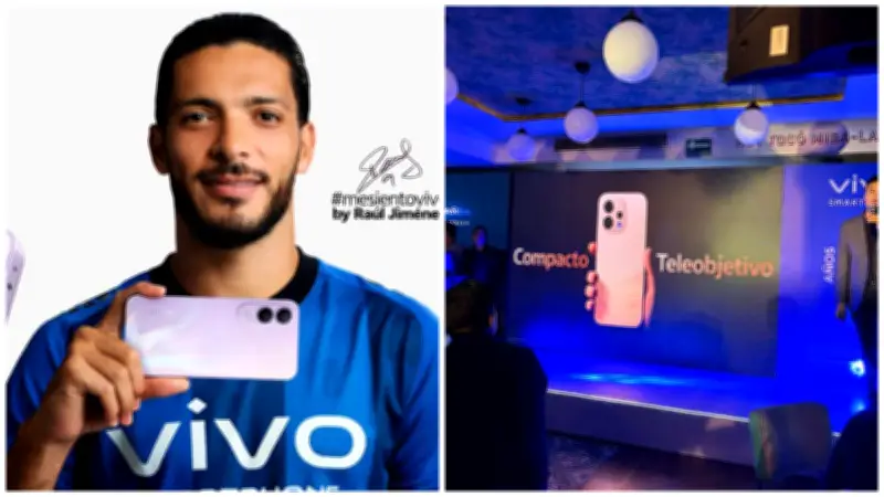 Vivo lanza Serie V70 en México con IA y cámara de 200 MP, celebra 5 años con Raúl Jiménez