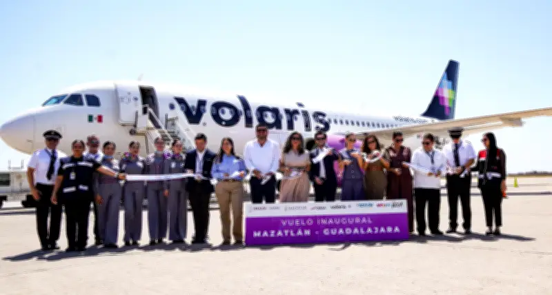 Volaris Inaugura Nueva Ruta Aérea Guadalajara-Mazatlán con Gran Aceptación