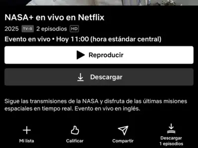 Artemis II de la NASA realizará histórico sobrevuelo lunar con transmisión en vivo por Netflix