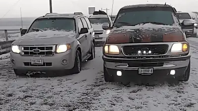 Atípica granizada cubre Zacatecas con 10 cm de hielo en carretera federal