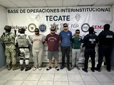 Capturan a 'El Salo', líder del CJNG en Tecate, Baja California, y a su segundo al mando