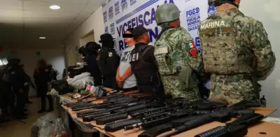 Capturan a nuevo líder de 'Los Medina' en Oaxaca con arsenal de alto poder