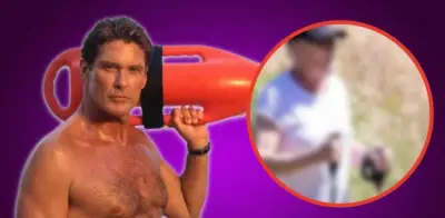 David Hasselhoff de Guardianes de la Bahía es visto con andadera tras cirugías